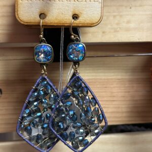 dark blue earrings